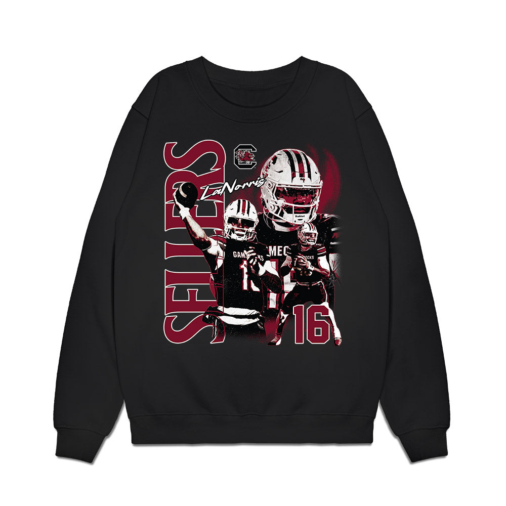 South Carolina - NCAA Football : LaNorris Sellers - Collage Premium Crewneck Sweatshirt-0