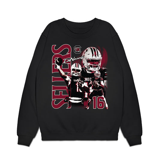 South Carolina - NCAA Football : LaNorris Sellers - Collage Premium Crewneck Sweatshirt-0