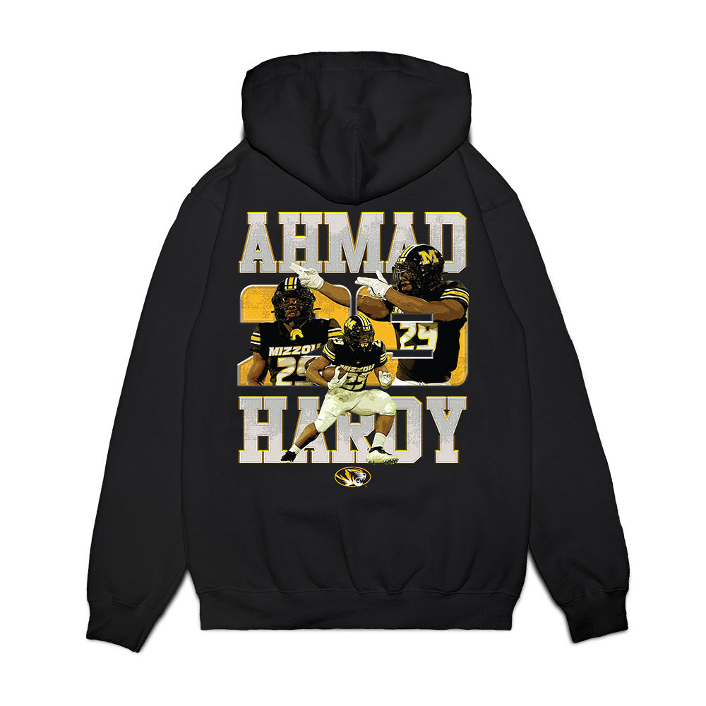 Missouri - NCAA Football : Ahmad Hardy - Collage Premium Hooded Sweatshirt-1