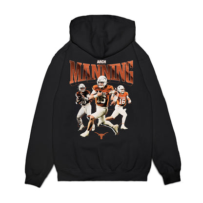 Texas - NCAA Football : Arch Manning - Collage Premium Hooded Sweatshirt-1