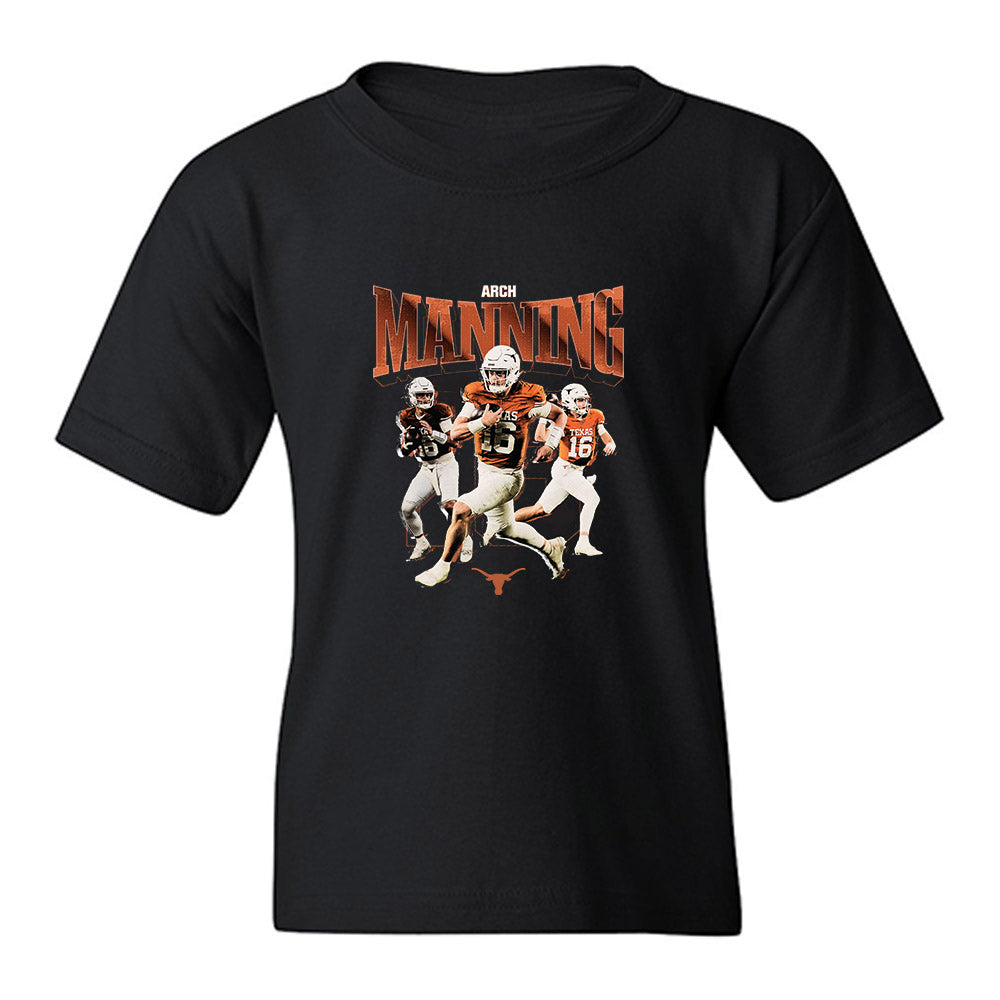 Texas - NCAA Football : Arch Manning - Collage Youth T-Shirt-0