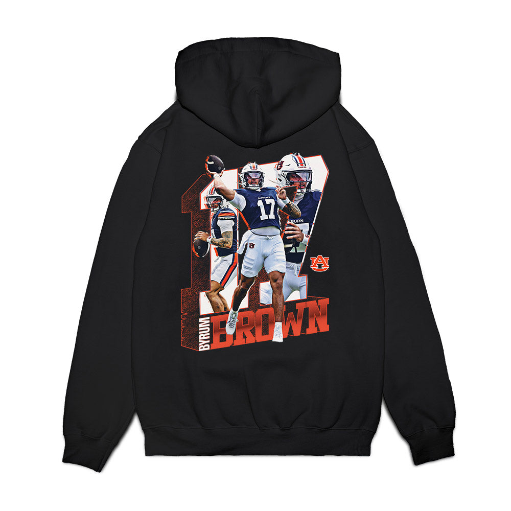 Auburn - NCAA Football : Byrum Brown - Collage Premium Hooded Sweatshirt-1
