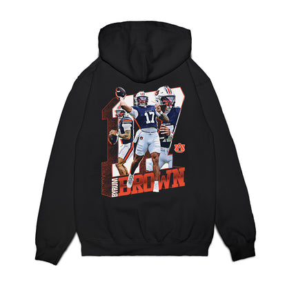 Auburn - NCAA Football : Byrum Brown - Collage Premium Hooded Sweatshirt-1