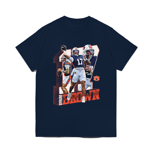 Auburn - NCAA Football : Byrum Brown - Collage Comfort Colors T-Shirt-0