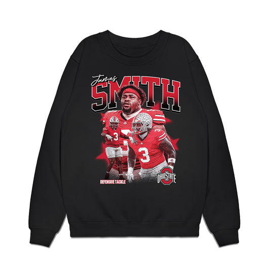 Ohio State - NCAA Football : James Smith - Individual Collage Premium Crewneck Sweatshirt-0