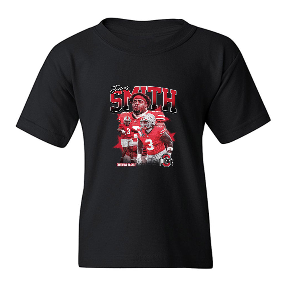 Ohio State - NCAA Football : James Smith - Individual Collage Youth T-Shirt-0