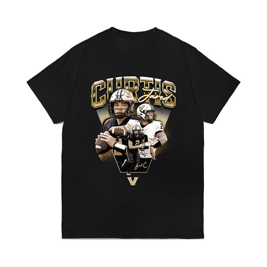 Vanderbilt - NCAA Football : Jared Curtis - Collage Comfort Colors T-Shirt-0
