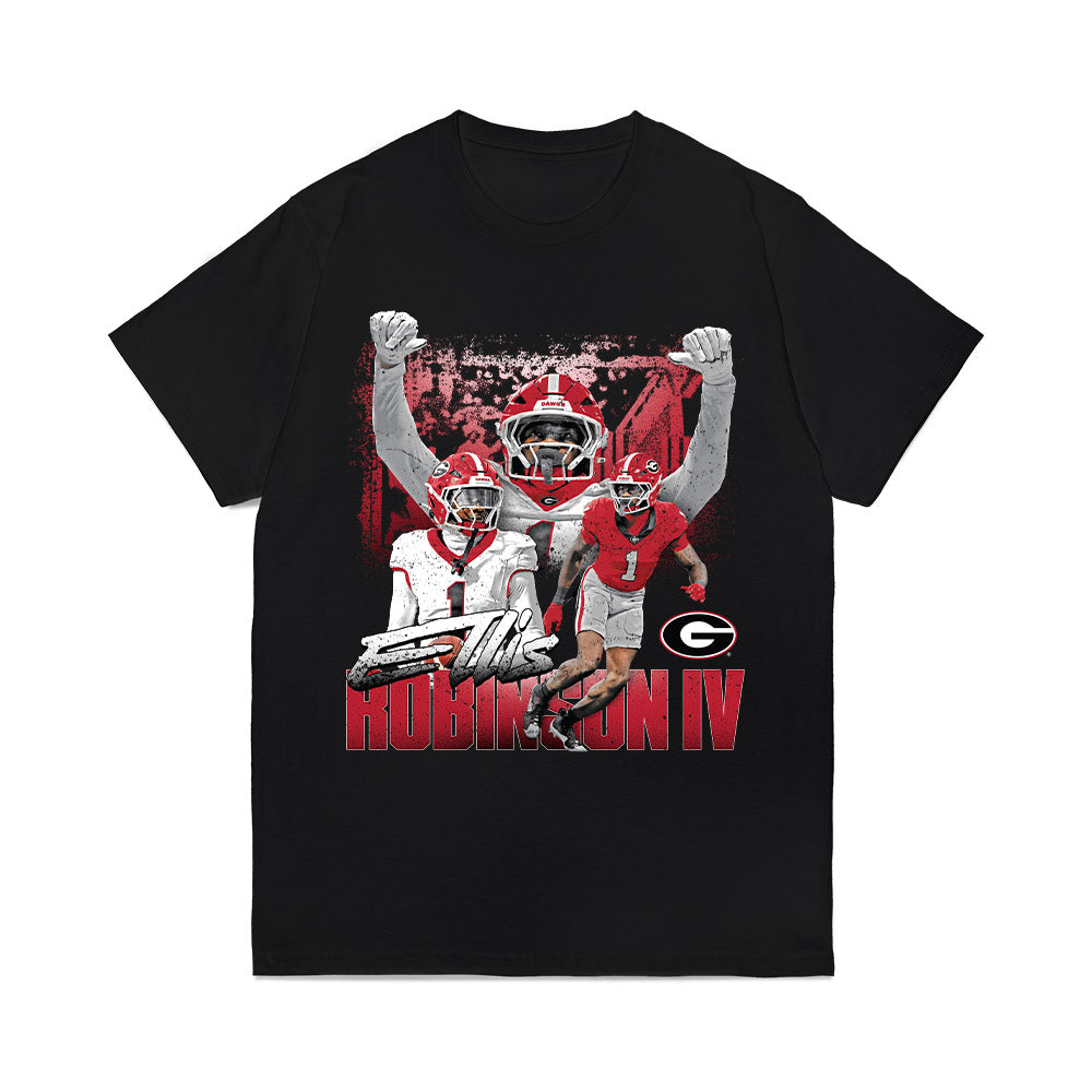Georgia - NCAA Football : Ellis Robinson IV - Collage Comfort Colors T-Shirt-0