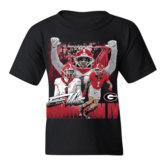 Georgia - NCAA Football : Ellis Robinson IV - Collage Youth T-Shirt-0