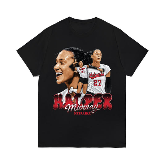 Nebraska - NCAA Womens Volleyball : Harper Murray - Collage Comfort Colors T-Shirt-0
