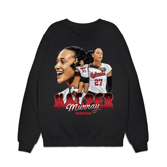 Nebraska - NCAA Womens Volleyball : Harper Murray - Collage Premium Crewneck Sweatshirt-0