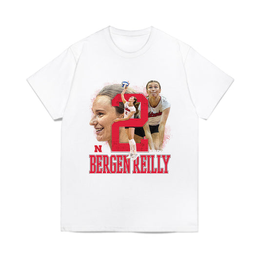 Nebraska - NCAA Womens Volleyball : Bergen Reilly - Collage Comfort Colors T-Shirt-0