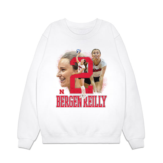 Nebraska - NCAA Womens Volleyball : Bergen Reilly - Collage Premium Crewneck Sweatshirt-0