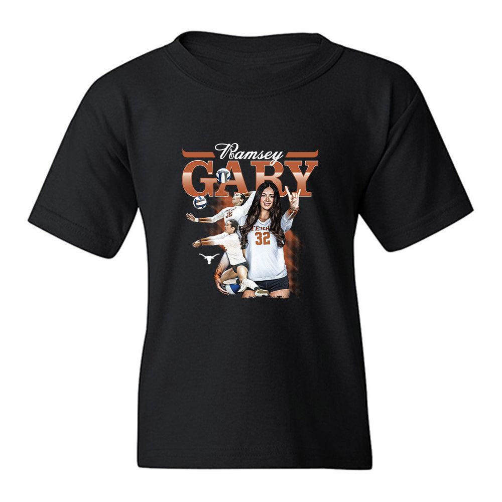 Texas - NCAA Womens Volleyball : Ramsey Gary - Collage Youth T-Shirt-0