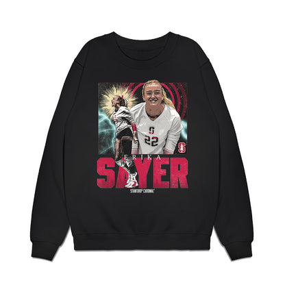 Stanford - NCAA Women's Volleyball : Erika Sayer - Collage Premium Crewneck Sweatshirt-0