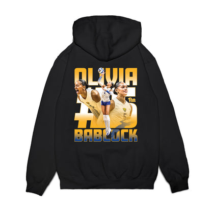 Pittsburgh - NCAA Womens Volleyball : Olivia Babcock - Collage Premium Hooded Sweatshirt-1