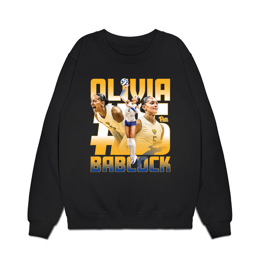 Pittsburgh - NCAA Womens Volleyball : Olivia Babcock - Collage Premium Crewneck Sweatshirt-0