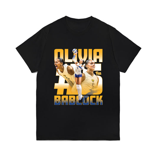 Pittsburgh - NCAA Womens Volleyball : Olivia Babcock - Collage Comfort Colors T-Shirt-0
