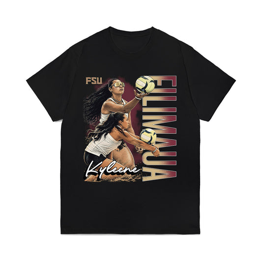 FSU - NCAA Womens Volleyball : Kyleene Filimaua - Collage Comfort Colors T-Shirt-0