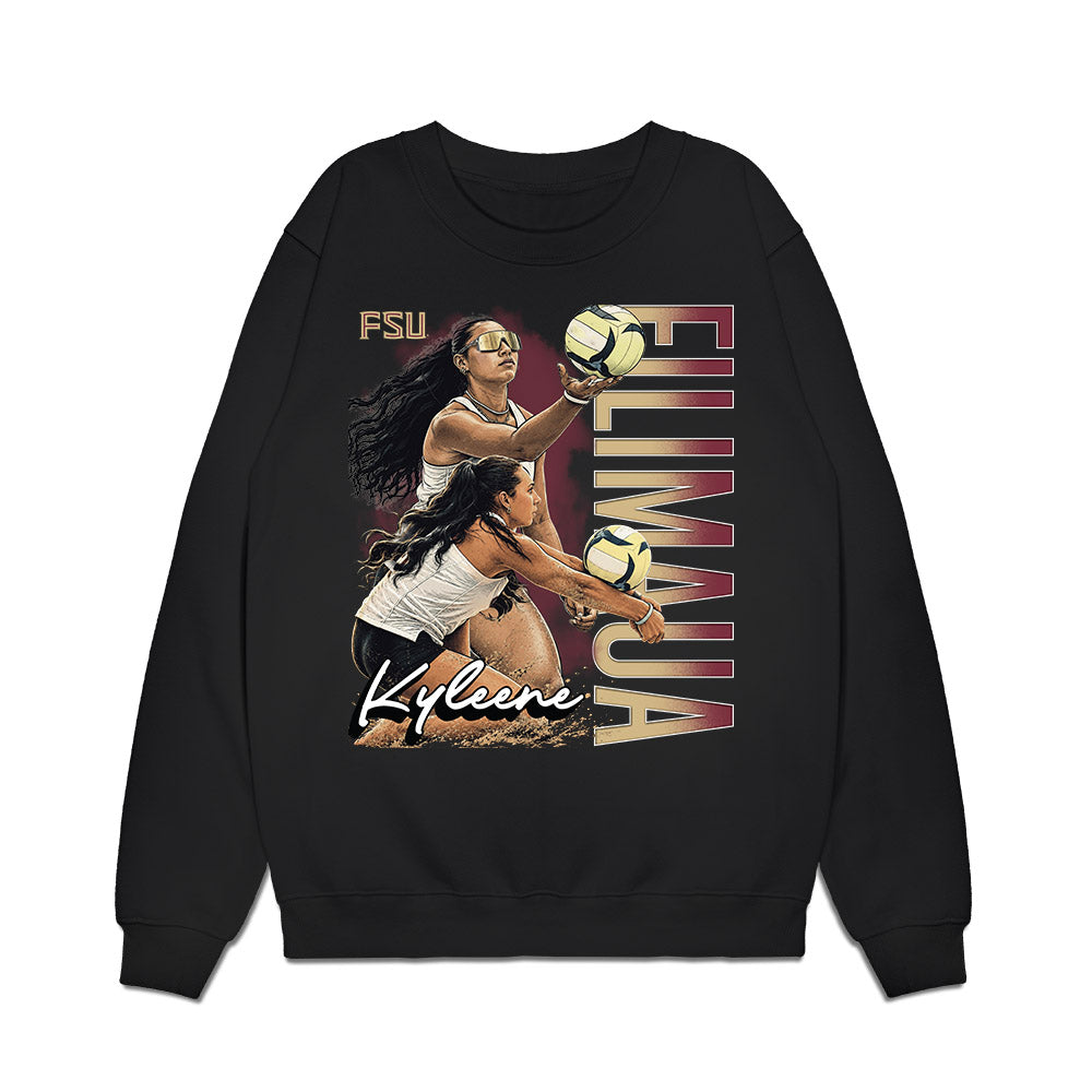 FSU - NCAA Womens Volleyball : Kyleene Filimaua - Collage Premium Crewneck Sweatshirt-0