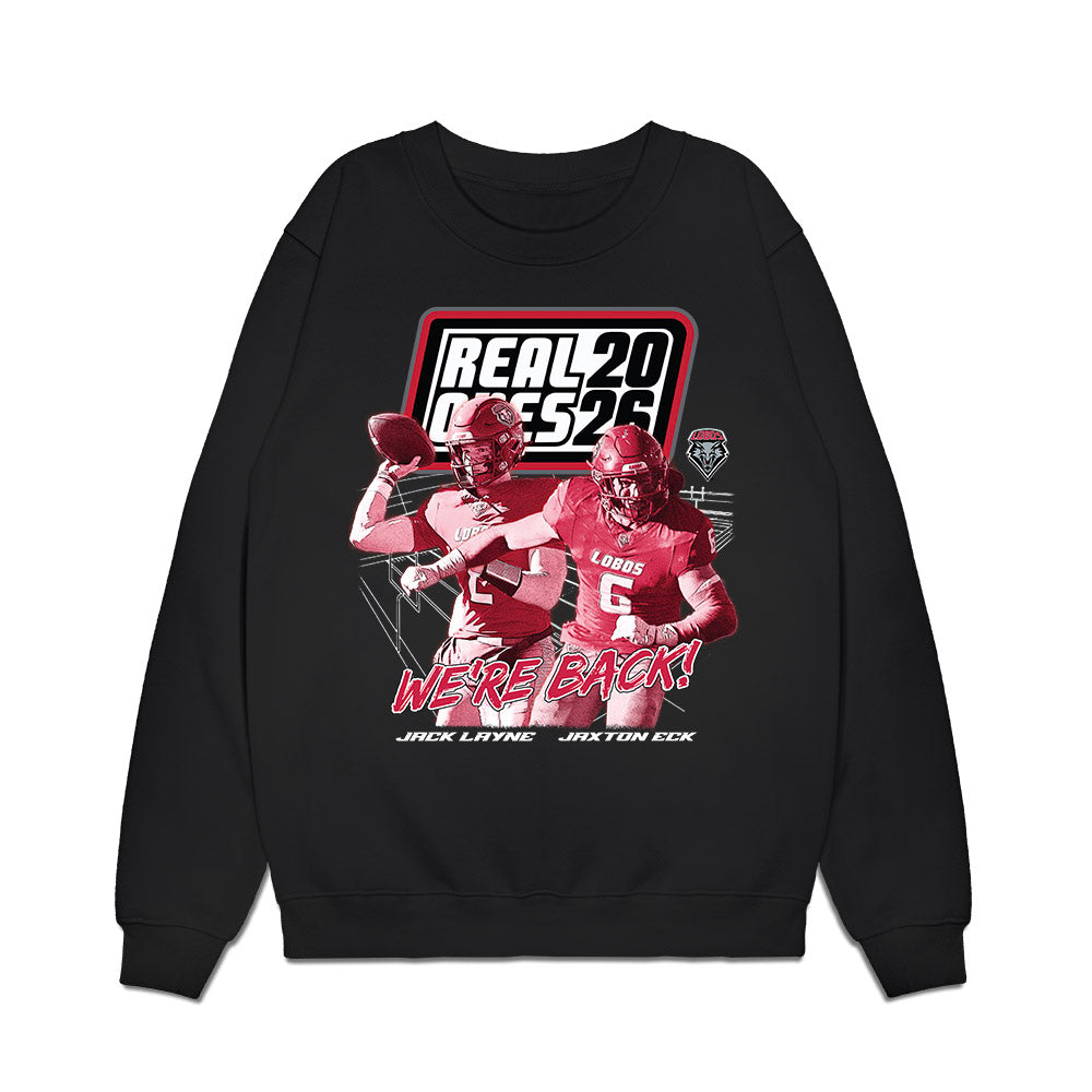 New Mexico - NCAA Football : Jack Layne - Real Ones Premium Crewneck Sweatshirt-0