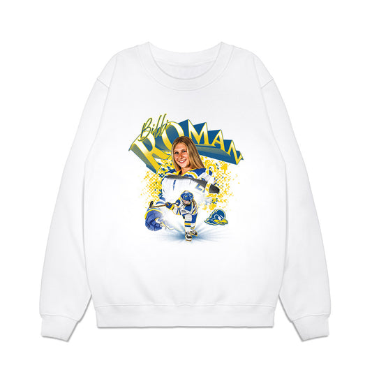 Delaware - NCAA Ice Hockey : Billi Roman - Collage Premium Crewneck Sweatshirt-0