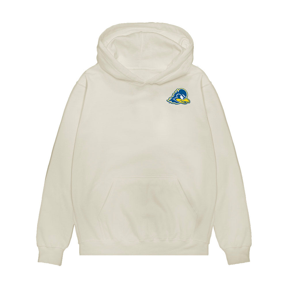 Delaware - NCAA Womens Volleyball : Taylor Holly - Caricature Premium Hooded Sweatshirt-0