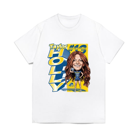 Delaware - NCAA Womens Volleyball : Taylor Holly - Caricature Comfort Colors T-Shirt-0