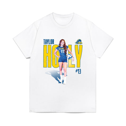 Delaware - NCAA Womens Volleyball : Taylor Holly - Collage Comfort Colors T-Shirt-0