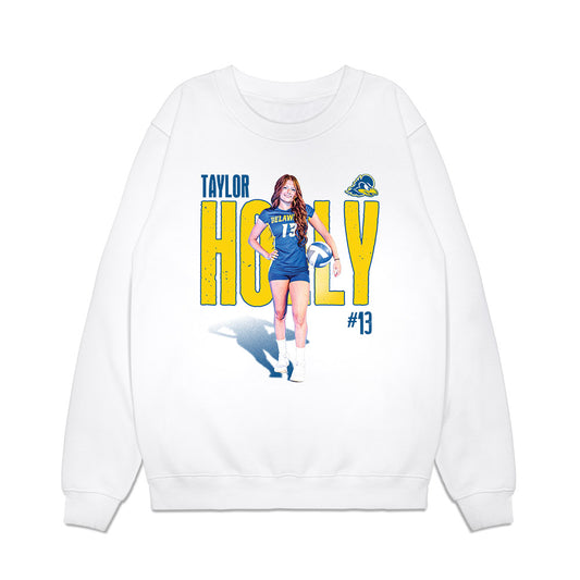 Delaware - NCAA Womens Volleyball : Taylor Holly - Collage Premium Crewneck Sweatshirt-0