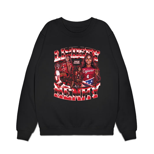 Louisiana - NCAA Womens Volleyball : Lindsey Henry - Individual Collage Premium Crewneck Sweatshirt-0