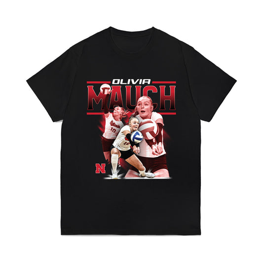 Nebraska - NCAA Womens Volleyball : Olivia Mauch - Collage Comfort Colors T-Shirt-0