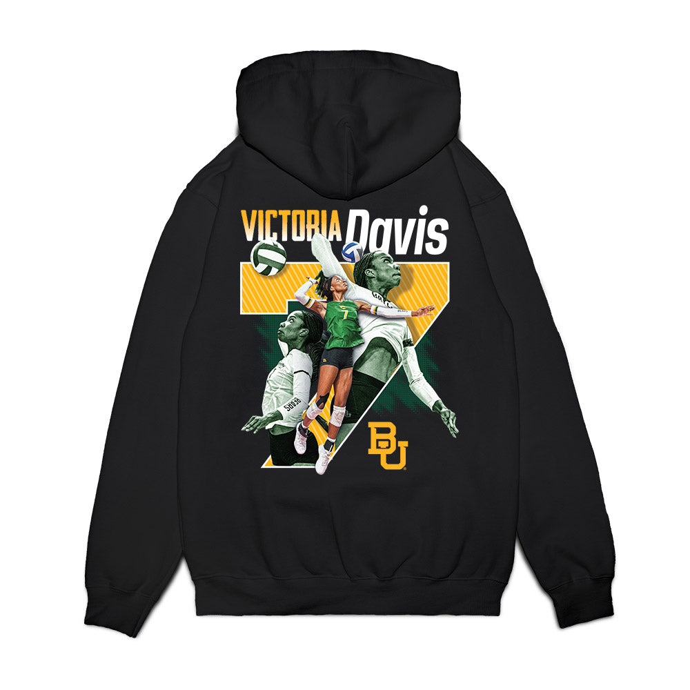 Baylor - NCAA Womens Volleyball : Victoria Davis - Collage Premium Hooded Sweatshirt-1