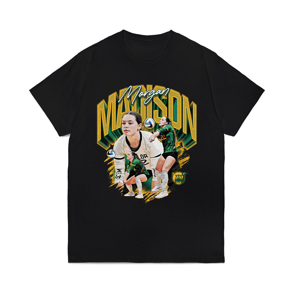 Baylor - NCAA Womens Volleyball : Morgan Madison - Collage Comfort Colors T-Shirt-0