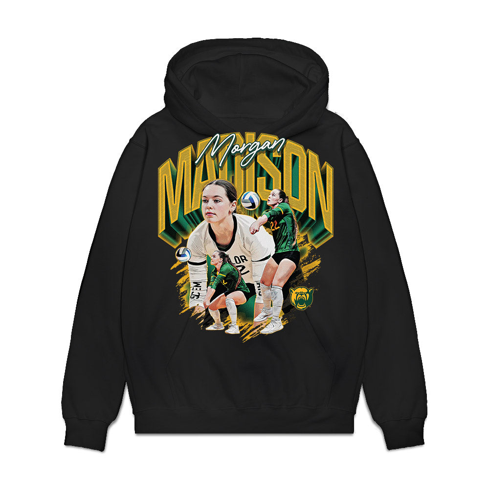 Baylor - NCAA Womens Volleyball : Morgan Madison - Collage Premium Hooded Sweatshirt-1