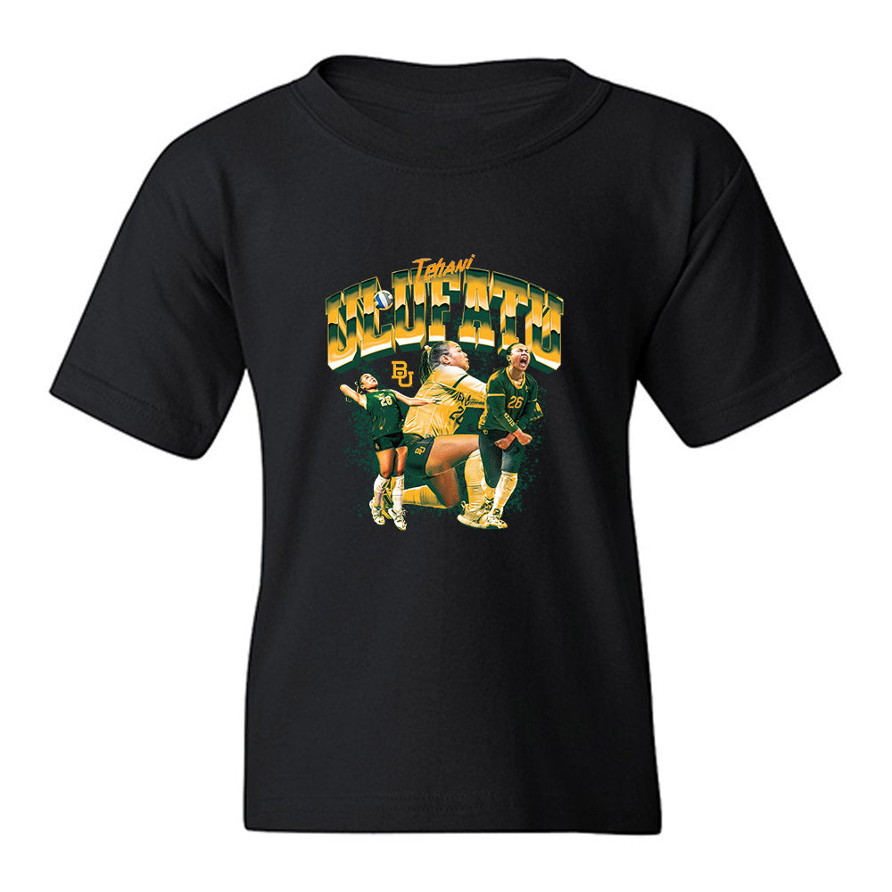 Baylor - NCAA Womens Volleyball : Tehani Ulufatu - Collage Youth T-Shirt-0