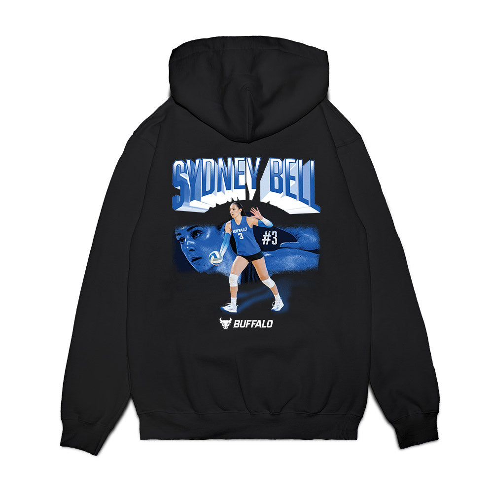Buffalo - NCAA Womens Volleyball : Sydney Bell - Collage Premium Hooded Sweatshirt-1