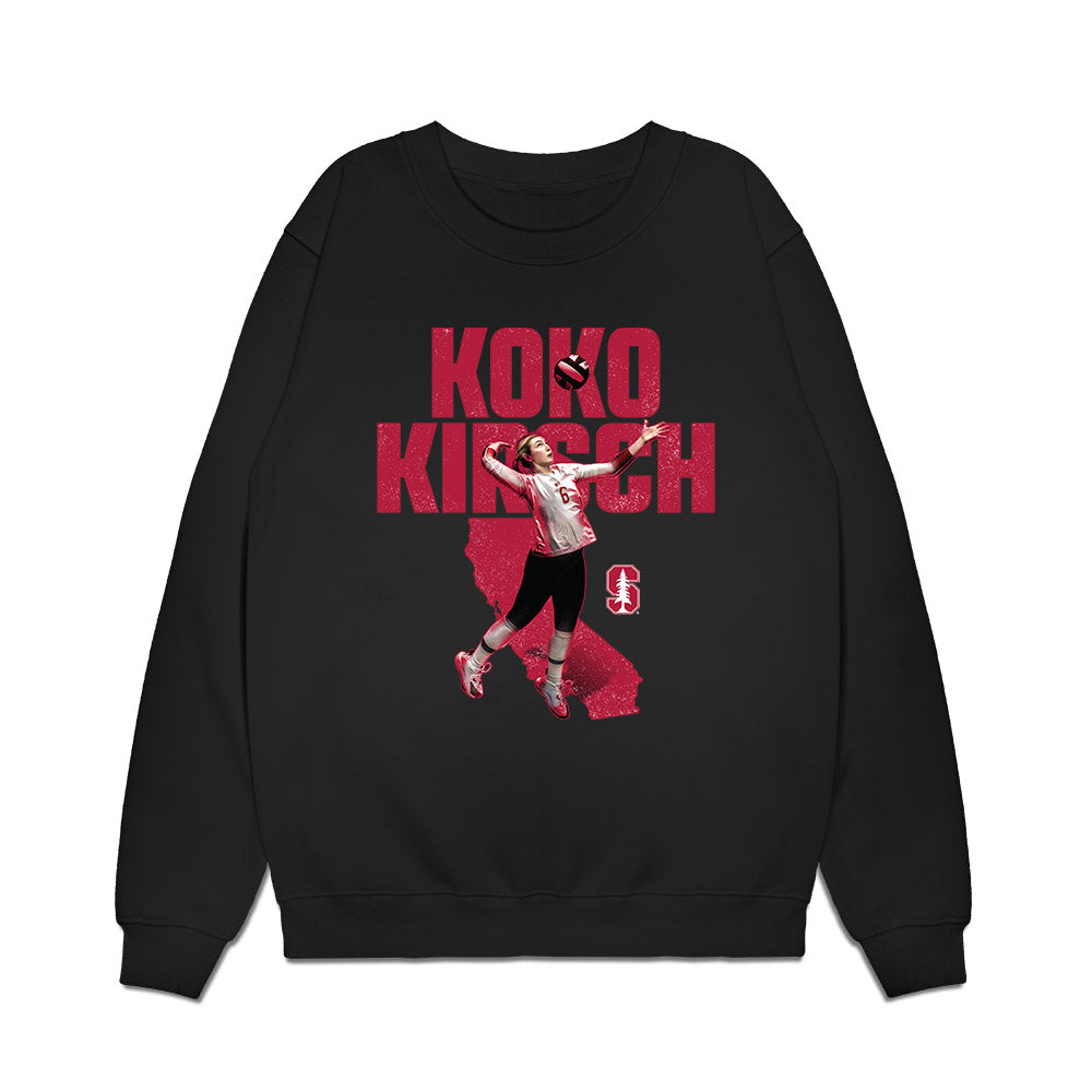 Stanford - NCAA Womens Volleyball : Koko Kirsch - Collage Premium Crewneck Sweatshirt-0