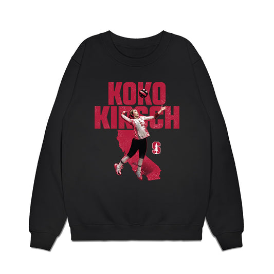 Stanford - NCAA Womens Volleyball : Koko Kirsch - Collage Premium Crewneck Sweatshirt-0