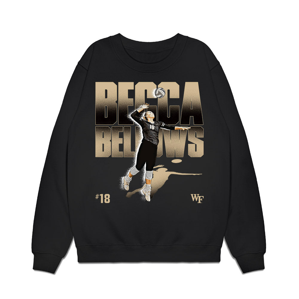Wake Forest - NCAA Womens Volleyball : Becca Bellows - Individual Collage Premium Crewneck Sweatshirt-0