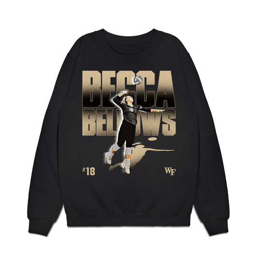 Wake Forest - NCAA Womens Volleyball : Becca Bellows - Individual Collage Premium Crewneck Sweatshirt-0