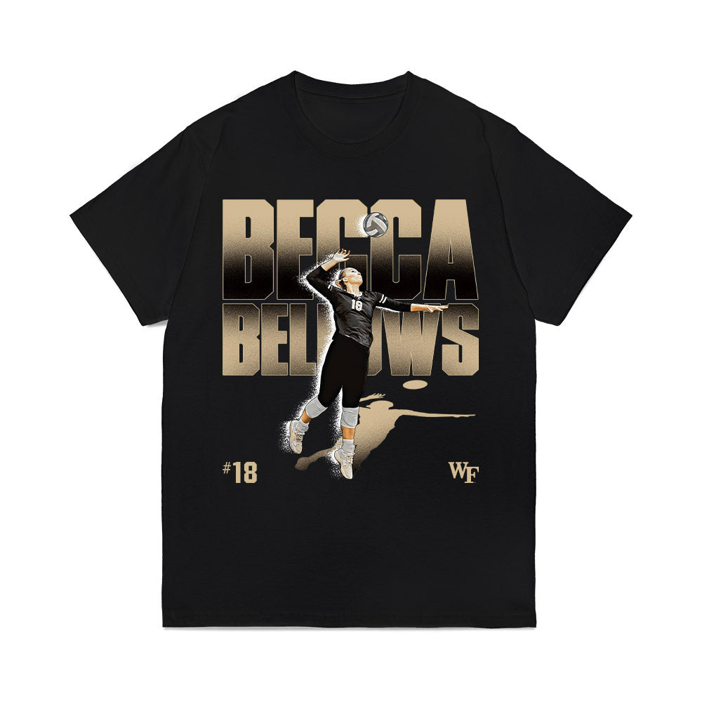 Wake Forest - NCAA Womens Volleyball : Becca Bellows - Individual Collage Comfort Colors T-Shirt-0