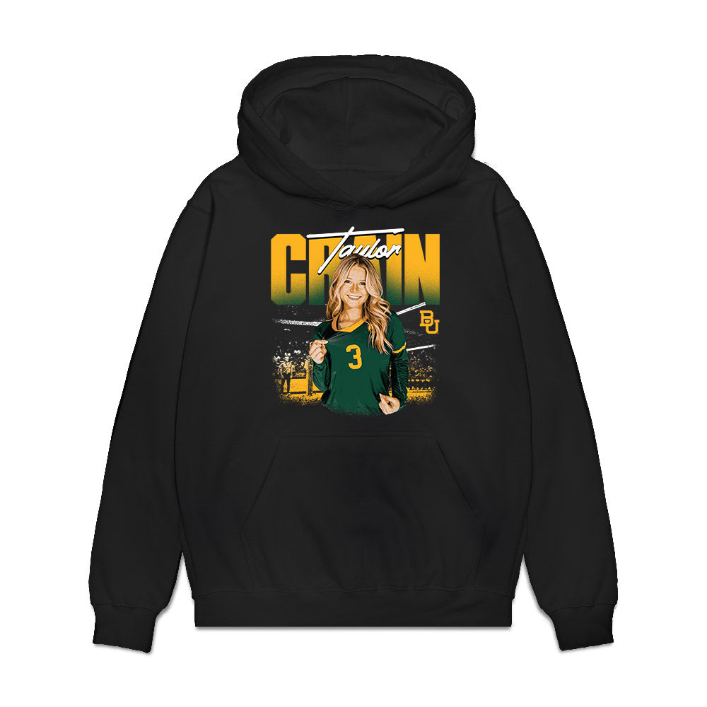 Baylor - NCAA Womens Volleyball : Taylor Crain - Collage Premium Hooded Sweatshirt-0