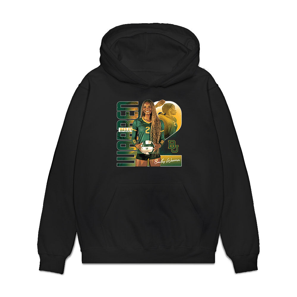 Baylor - NCAA Womens Volleyball : Bailey Warren - Collage Premium Hooded Sweatshirt-0