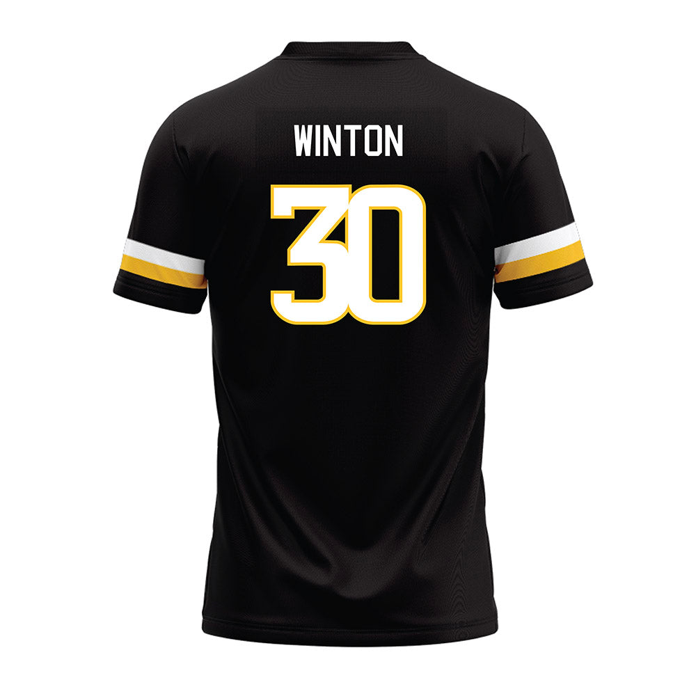 Southern Miss - NCAA Football : Trevor Winton - Black Premium Football Jersey-1