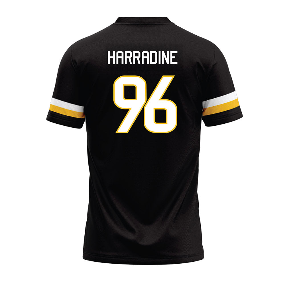 Southern Miss - NCAA Football : Reed Harradine - Black Premium Football Jersey-1