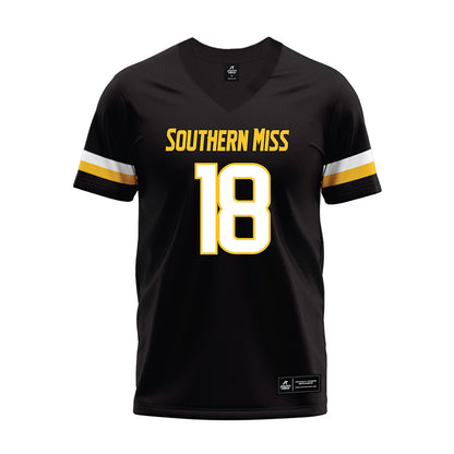 Southern Miss - NCAA Football : Landry Lyddy - Black Premium Football Jersey-0