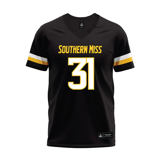 Southern Miss - NCAA Football : Zachariah Keith - Black Premium Football Jersey-0