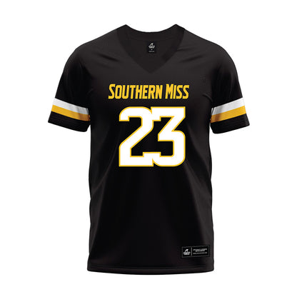 Southern Miss - NCAA Football : Trey Horne - Black Premium Football Jersey-0