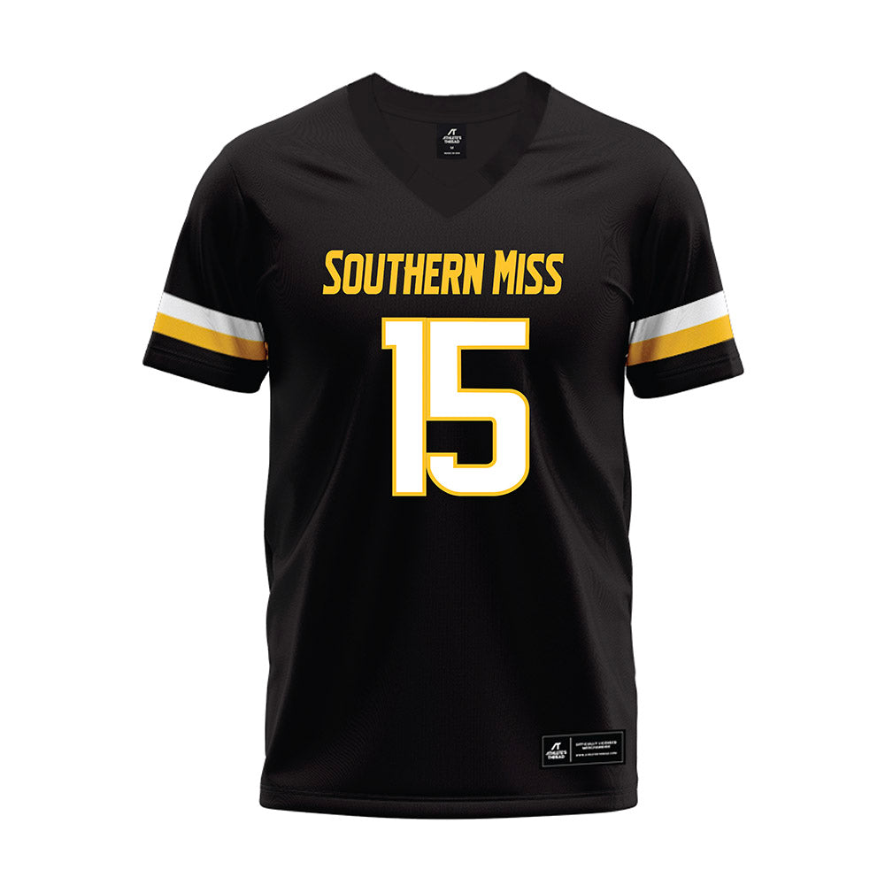 Southern Miss - NCAA Football : Hugh Price - Black Premium Football Jersey-0